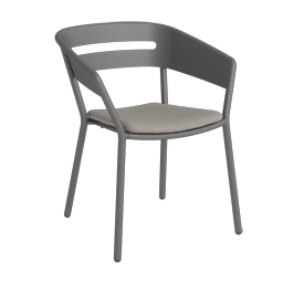 Armchair cole / Seat cushion Agora taupe