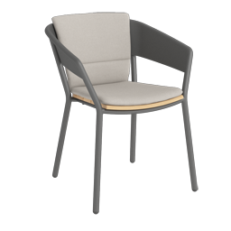 Armchair cole teak / Body cushion Agora fossil