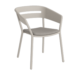 Armchair sand / Seat cushion Agora taupe